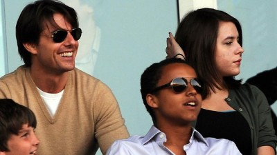 Tom Cruise with Connor and Isabella